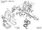 Bosch 0 603 933 203 Pbm 7,2 Vs-1 Cordless Drill 7.2 V / Eu Spare Parts